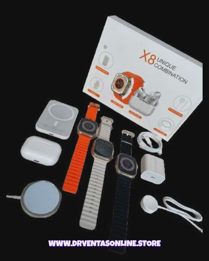 🔥 Combo Smartwatch X8 Ultra Max